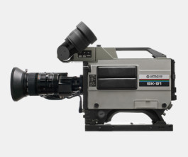 Hitachi SK-91 broadcast camera with B4 lens attached 