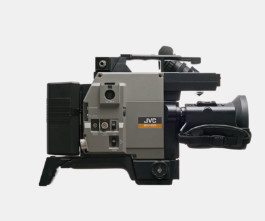 JVC BY-110 analog video camera close-up in studio